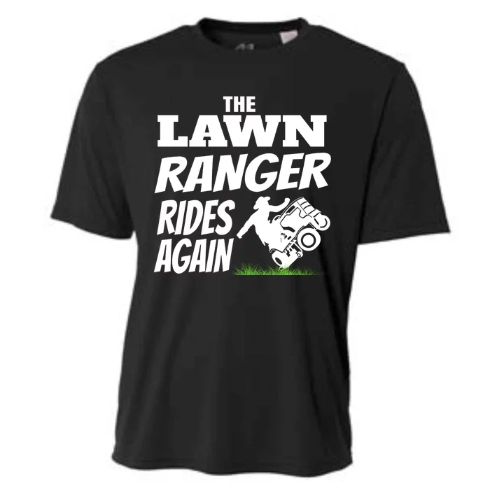 The Lawn Ranger Rides Again Lawn Mower Mowing Cooling Performance Crew T-Shirt