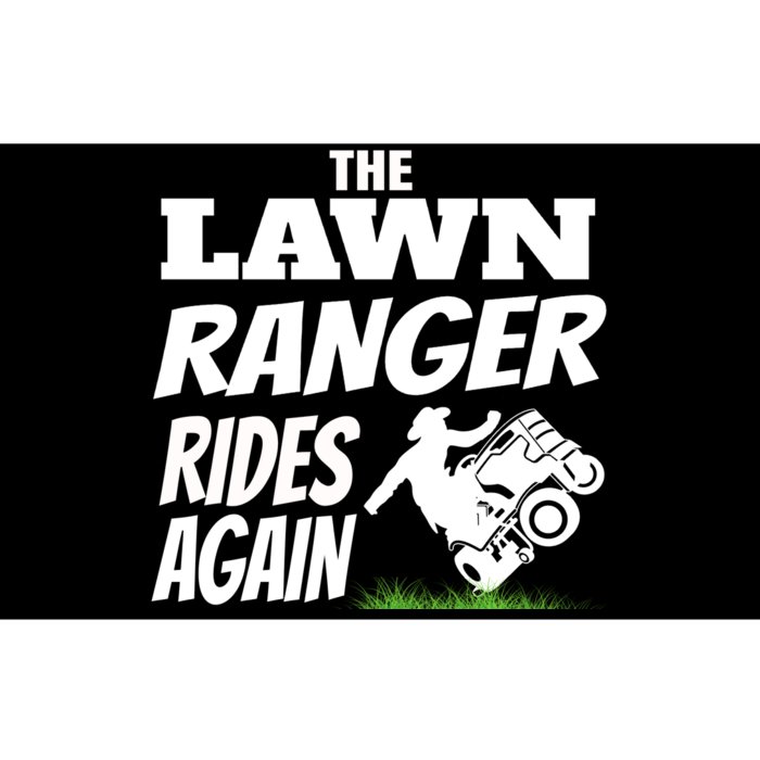 The Lawn Ranger Rides Again Lawn Mower Mowing Bumper Sticker