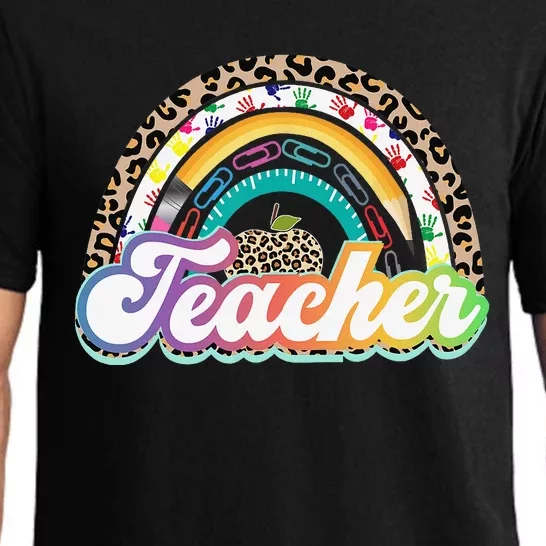 Teacher Life Rainbow Teacher Shirts for  Best Teacher Pajama Set