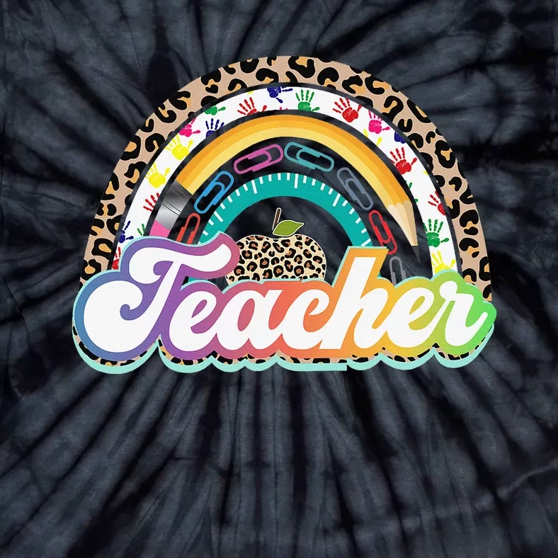 Teacher Life Rainbow Teacher Shirts for  Best Teacher Tie-Dye T-Shirt