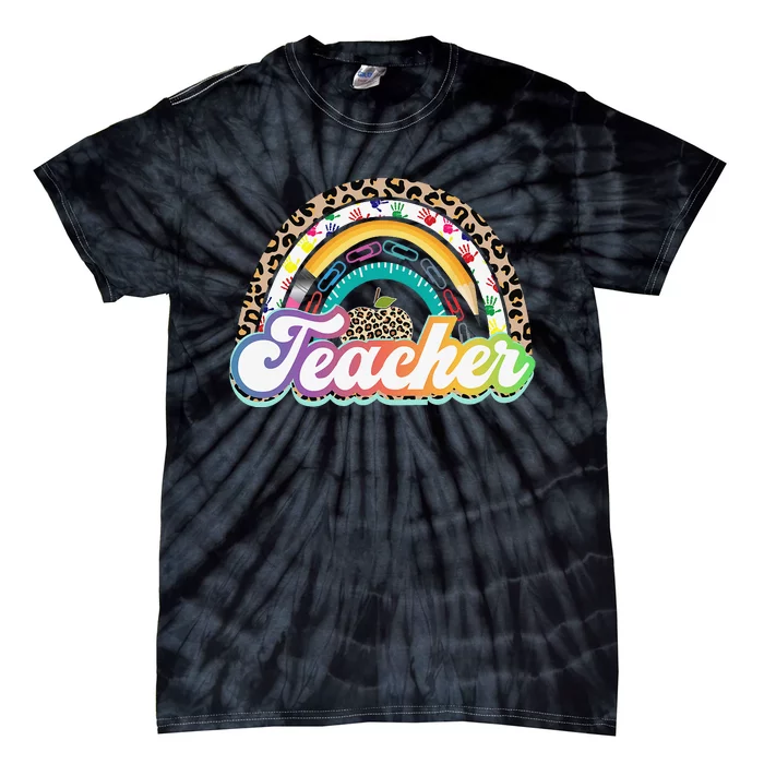 Teacher Life Rainbow Teacher Shirts for  Best Teacher Tie-Dye T-Shirt