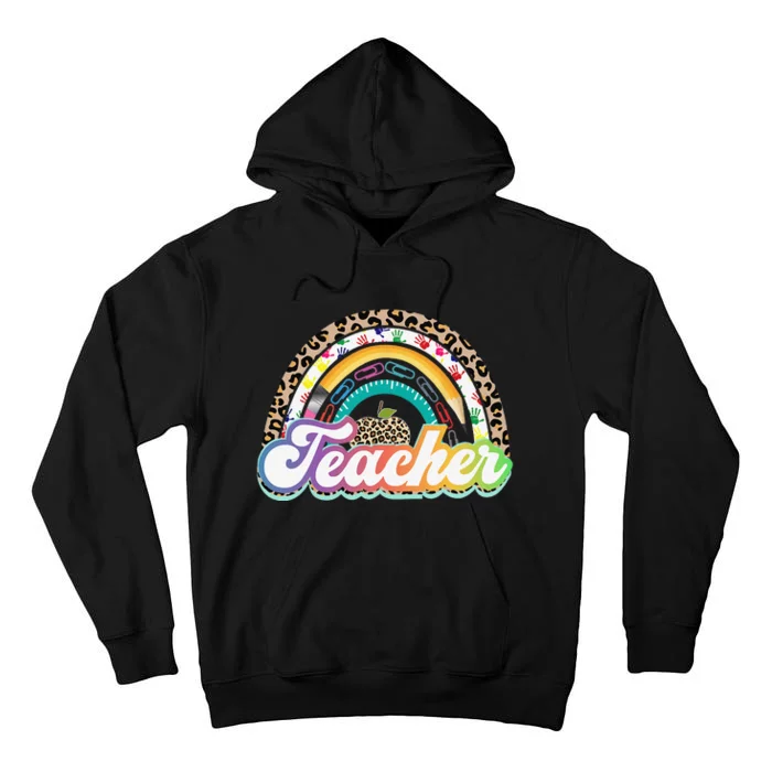 Teacher Life Rainbow Teacher Shirts for  Best Teacher Tall Hoodie