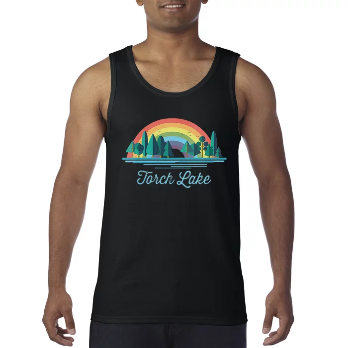 Torch Lake Rainbow Lake Souvenir Tank Top