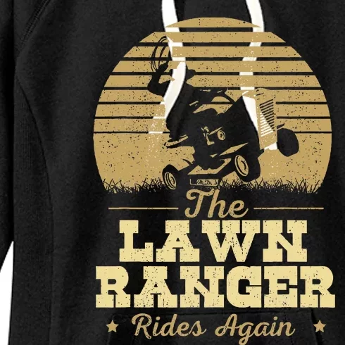 The Lawn Ranger Rides Again Landscraper Mower Landscaping Women's Fleece Hoodie