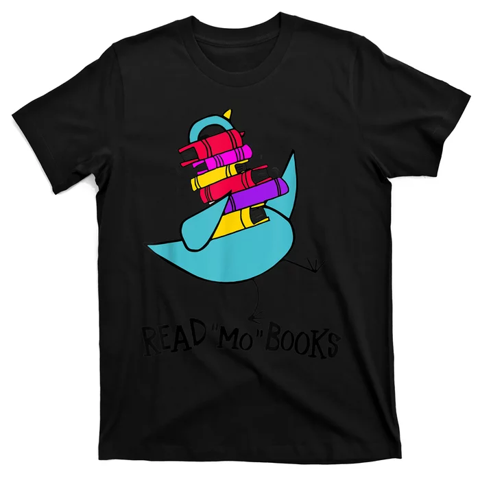 Teacher Library Read Mo Books Pigeon Reading Library Funny T-Shirt