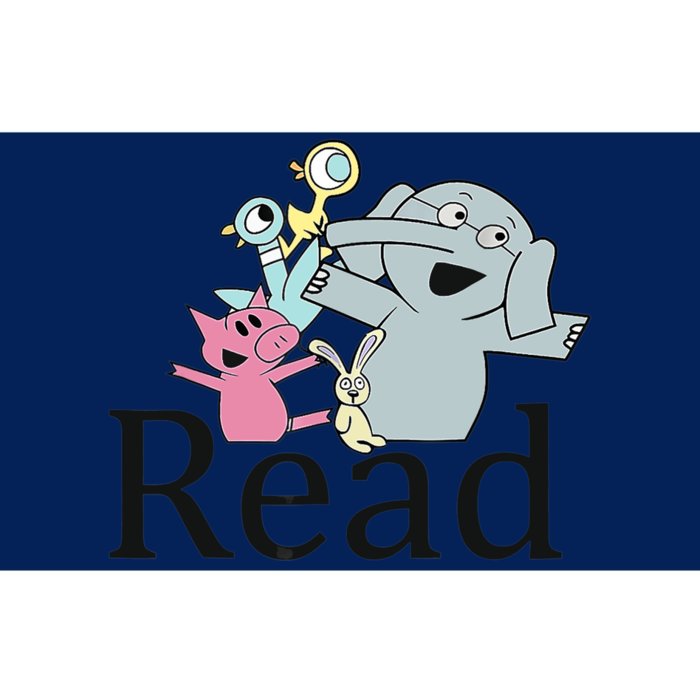 Teacher Library Read Book Club Piggie Elephant Pigeons Funny Bumper Sticker