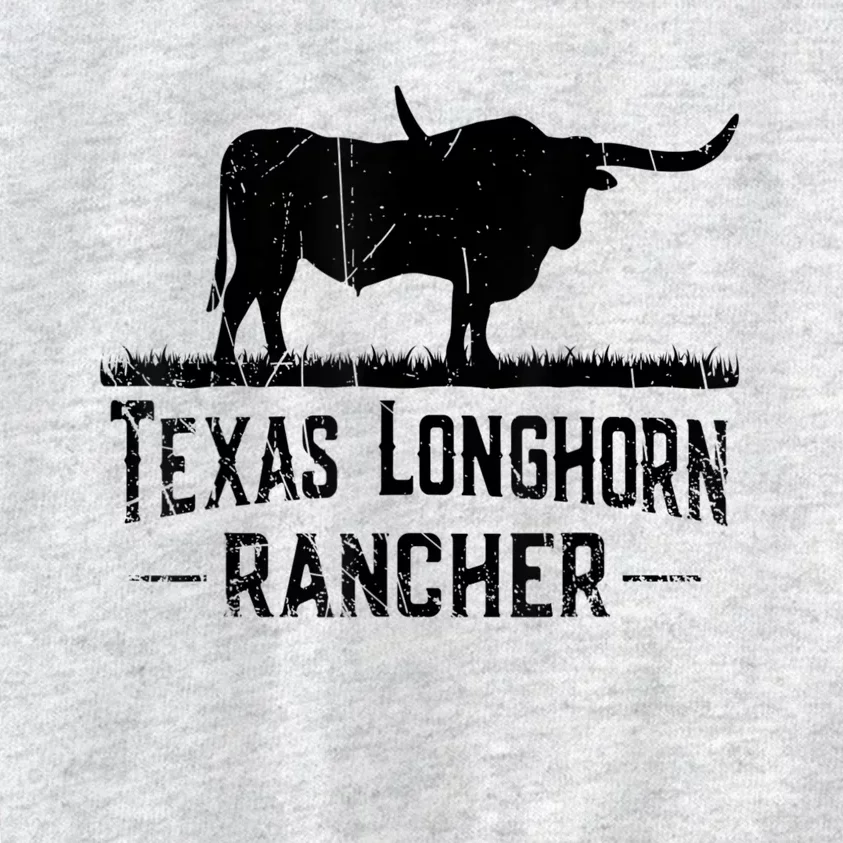 Texas Longhorn Rancher Longhorn Cow For Cattle Farmer Kids Sweatshirt