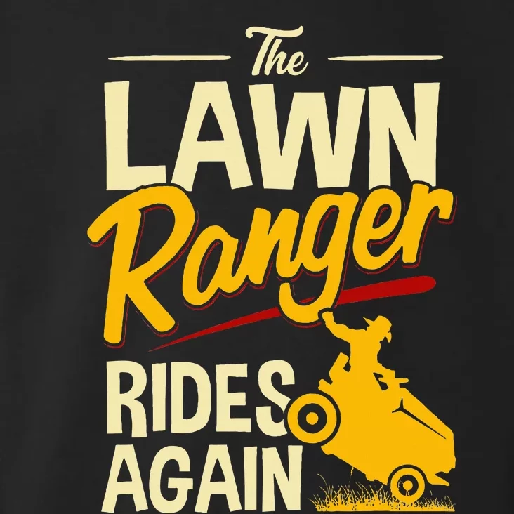 The Lawn Ranger Rides Again Lawn Tractor Mowing Toddler Hoodie