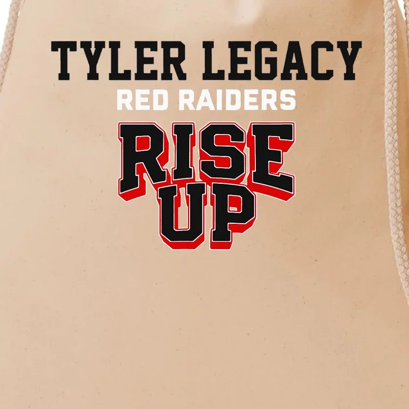 Tyler Legacy Red Raiders Rise Up Hs Drawstring Bag