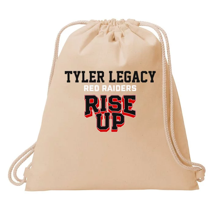 Tyler Legacy Red Raiders Rise Up Hs Drawstring Bag