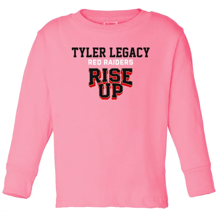 Tyler Legacy Red Raiders Rise Up Hs Toddler Long Sleeve Shirt