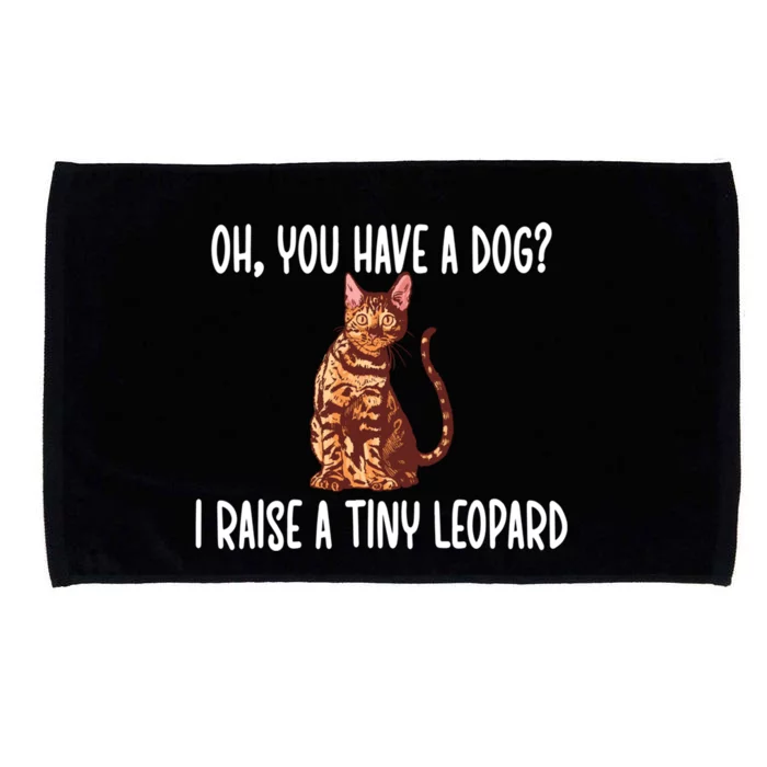 Tiny Leopard Rosetted Bengal Cat Owner Gift Microfiber Hand Towel