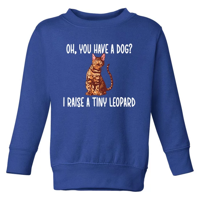 Tiny Leopard Rosetted Bengal Cat Owner Gift Toddler Sweatshirt