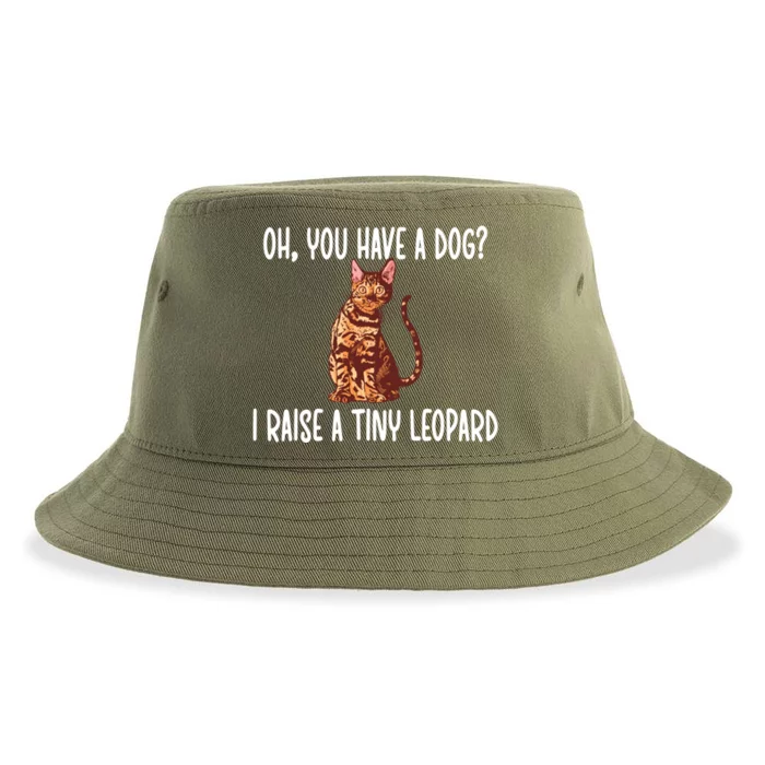 Tiny Leopard Rosetted Bengal Cat Owner Gift Sustainable Bucket Hat