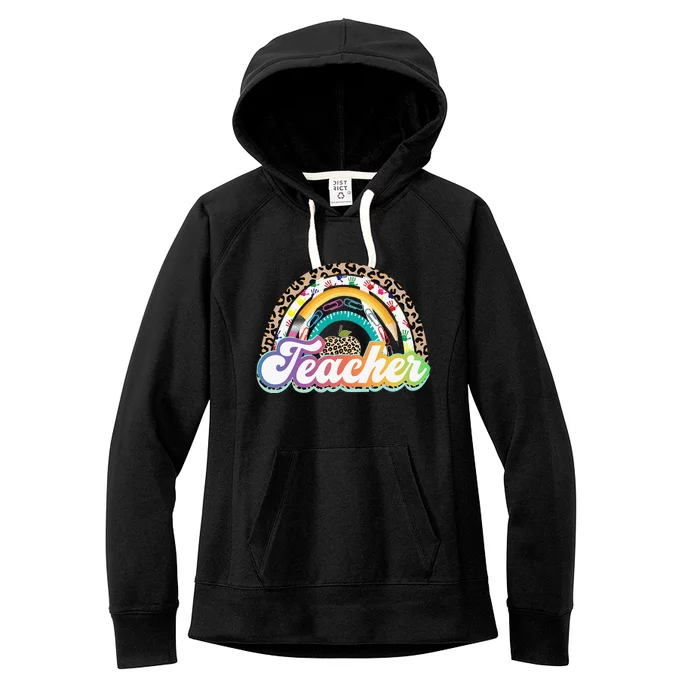 Teacher Life Rainbow Teacher for Wo Best Teacher Women's Fleece Hoodie