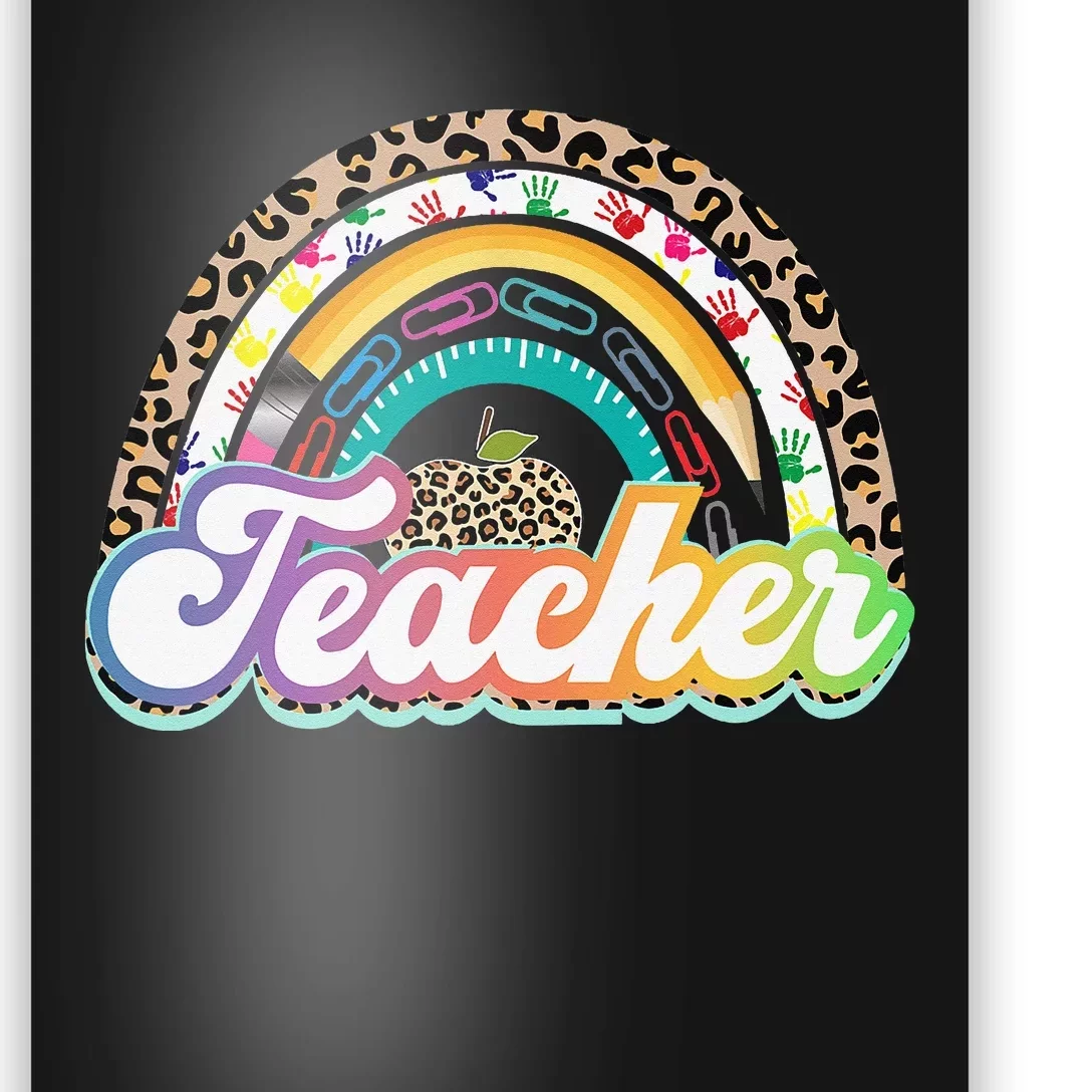 Teacher Life Rainbow Teacher for Wo Best Teacher Poster