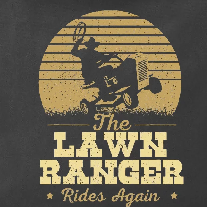 The Lawn Ranger Rides Again Landscraper Mower Landscaping Zip Tote Bag