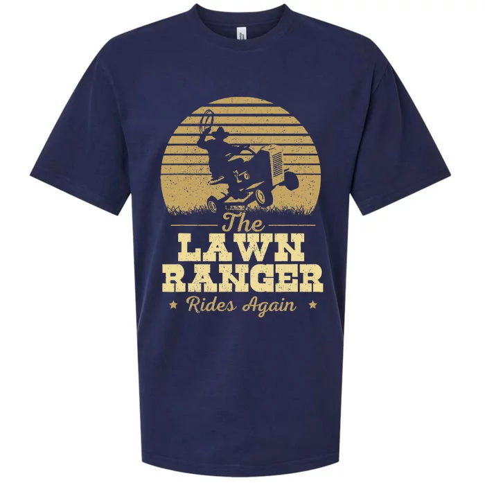 The Lawn Ranger Rides Again Landscraper Mower Landscaping Sueded Cloud Jersey T-Shirt