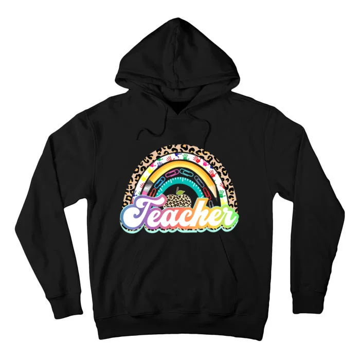 Teacher Life Rainbow Teacher Shirts For Women Best Teacher Tall Hoodie