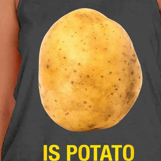 The Late Show With Stephen Colbert Is Potato Charity Women's Knotted Racerback Tank