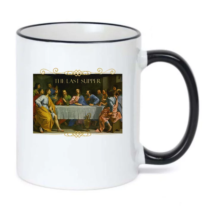 The Last Supper Painting Catholic Easter Jesus Lent Black Color Changing Mug