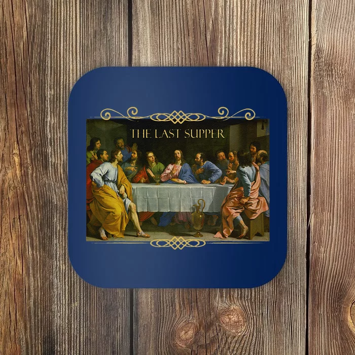 The Last Supper Painting Catholic Easter Jesus Lent Coaster