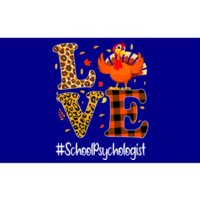 Thanksgiving Love School Psychologist Turkey Autumn Fall Bumper Sticker