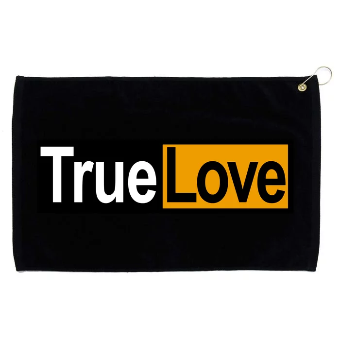 True Love Spoof Logo Grommeted Golf Towel