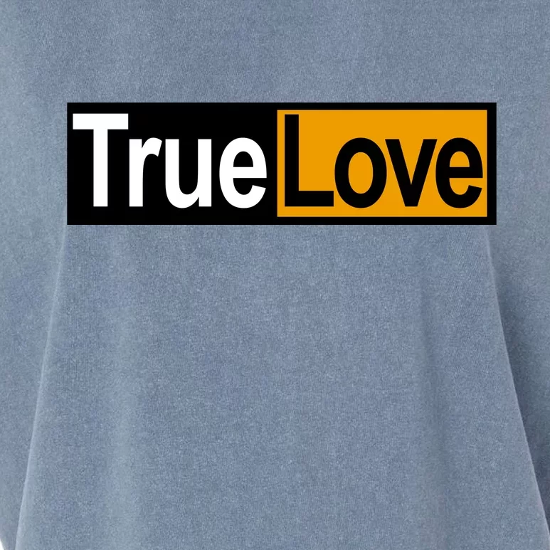 True Love Spoof Logo Garment-Dyed Women's Muscle Tee