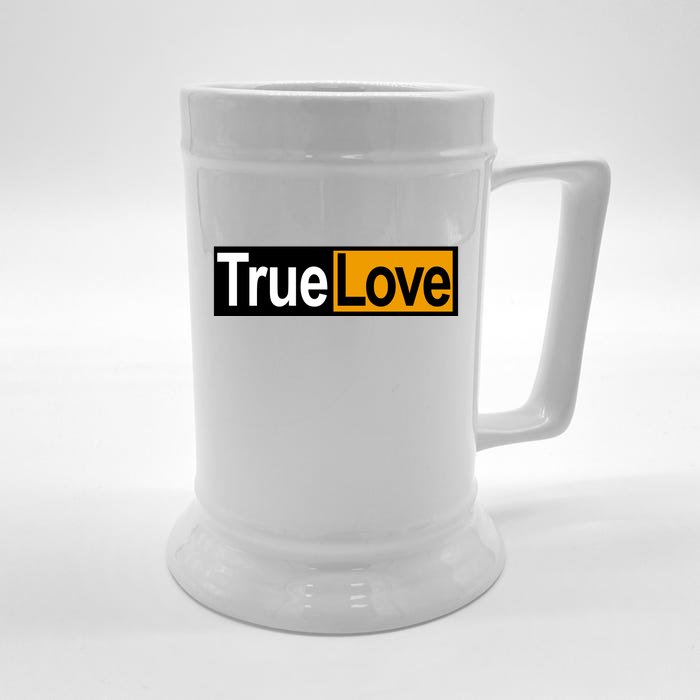 True Love Spoof Logo Front & Back Beer Stein