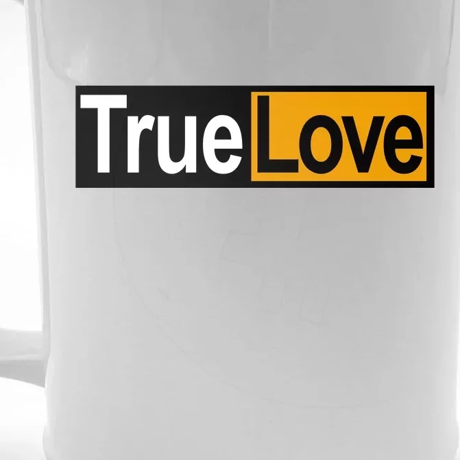 True Love Spoof Logo Front & Back Beer Stein