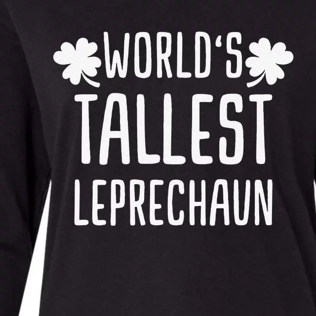 Tallest Leprechaun Saint Irish Pats St. Patrick's Day Womens Cotton Relaxed Long Sleeve T-Shirt