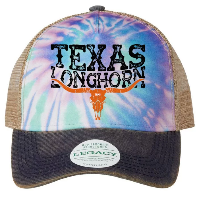 Texas Lone Star State Since 1845 Cowboy And Rodeo Texas Legacy Tie Dye Trucker Hat