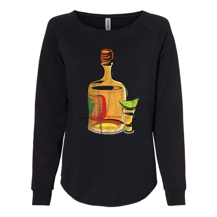 Tequila Lime Salt Tequila Bottle Lover Gift Womens California Wash Sweatshirt