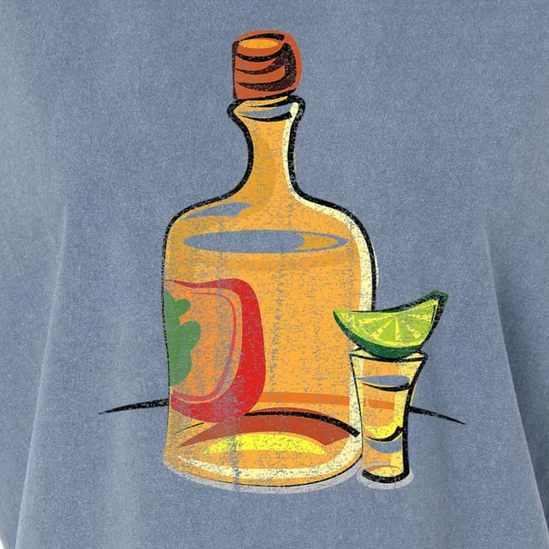 Tequila Lime Salt Tequila Bottle Lover Gift Garment-Dyed Women's Muscle Tee