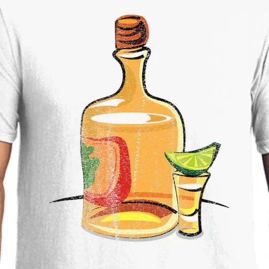 Tequila Lime Salt Tequila Bottle Lover Gift Pajama Set