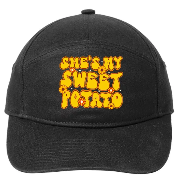 Thanksgiving Love Sweet Potato & Yam Matching Couples 7-Panel Snapback Hat