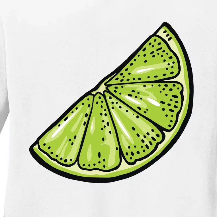 Tequila Lime Salt Halloween Costume Group Matching Ladies Long Sleeve Shirt