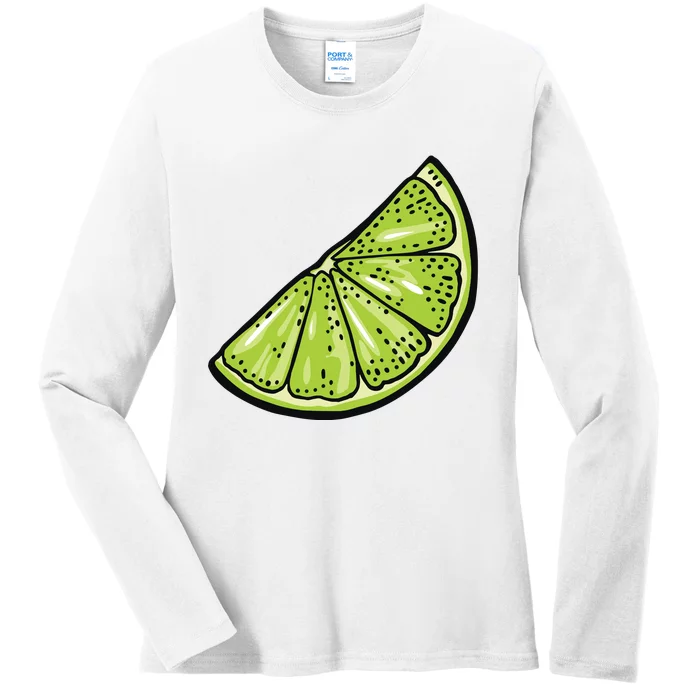 Tequila Lime Salt Halloween Costume Group Matching Ladies Long Sleeve Shirt