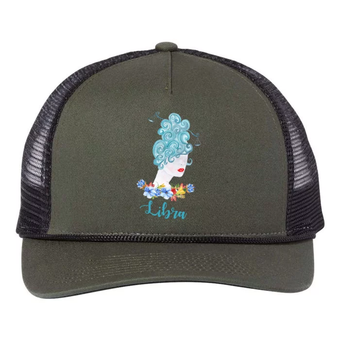 The Libra Sign Astrology Gift Retro Rope Trucker Hat Cap