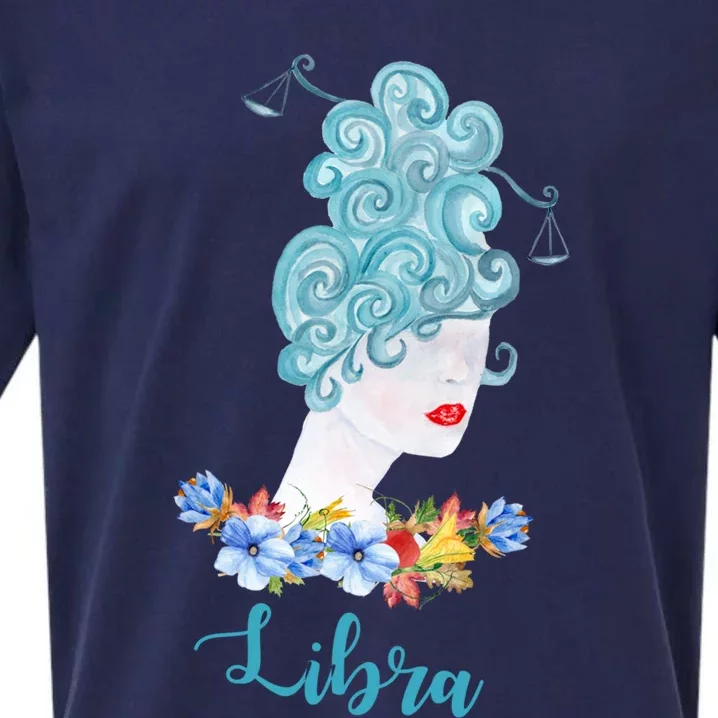 The Libra Sign Astrology Gift Sueded Cloud Jersey T-Shirt