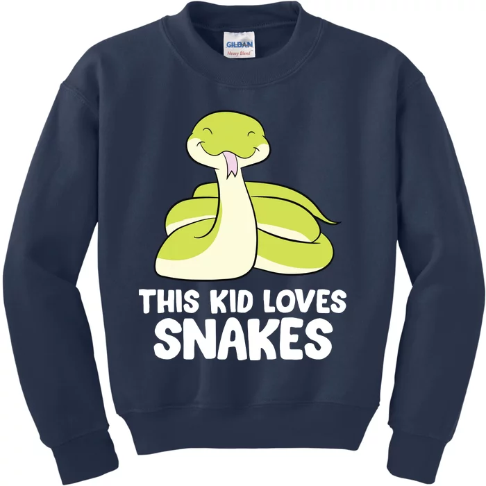 This Loves Snakes Toddlers Snakes Kids Sweatshirt