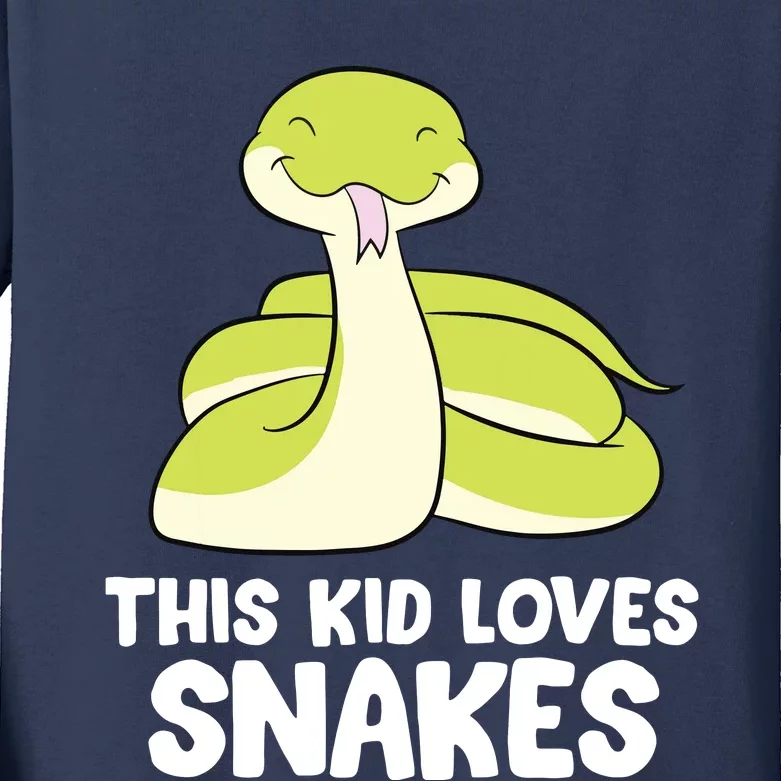 This Loves Snakes Toddlers Snakes Kids Long Sleeve Shirt