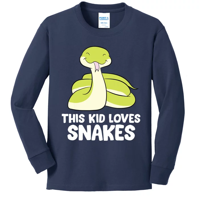 This Loves Snakes Toddlers Snakes Kids Long Sleeve Shirt