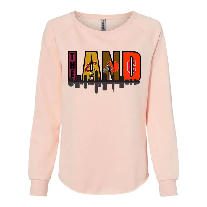 The Land Sports Fan Gear Womens California Wash Sweatshirt