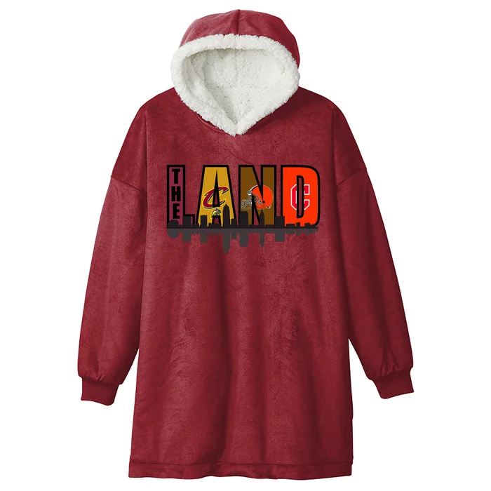 The Land Sports Fan Gear Hooded Wearable Blanket