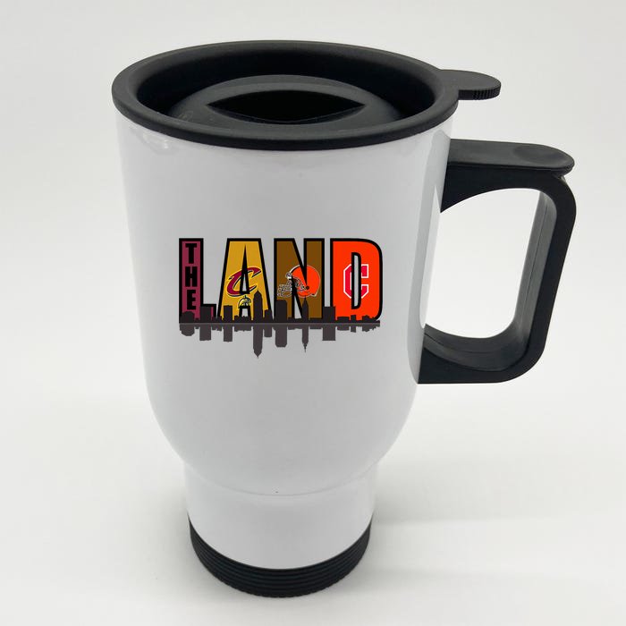 The Land Sports Fan Gear Front & Back Stainless Steel Travel Mug