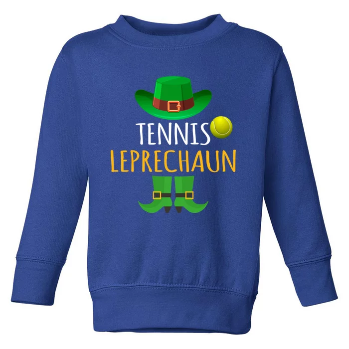 Tennis Leprechaun St Patricks Day Tennis Ball Great Gift Toddler Sweatshirt