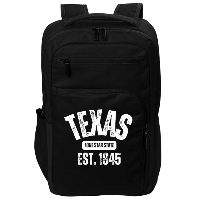 Texas Lone Star State Est 1845 Impact Tech Backpack