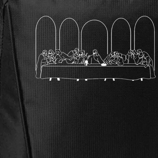 The Last Supper Christian Modern Line Art Cool Gift City Backpack